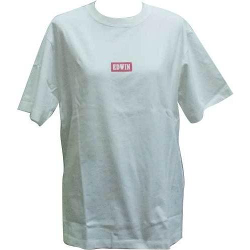 EDWIN　エドウィン　レディース Tシャツ ロゴ MT-5067-157 白 L寸