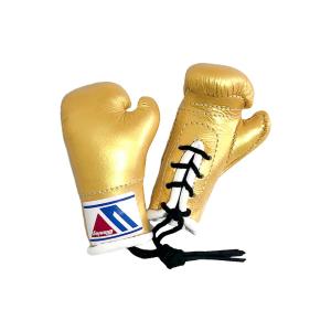 【限定商品】ミニチュアグローブ（ウイニング）両手タイプ　ゴールド｜americayaboxing