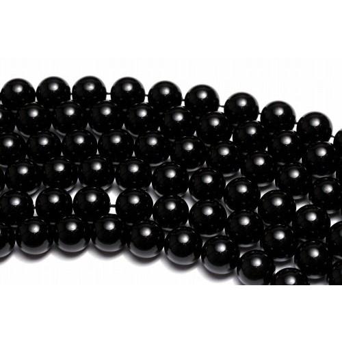 モリオン(黒水晶)ビーズ 【12mm/20cm(半連)/AAA】魔除け 厄払い お守り パワーストー...