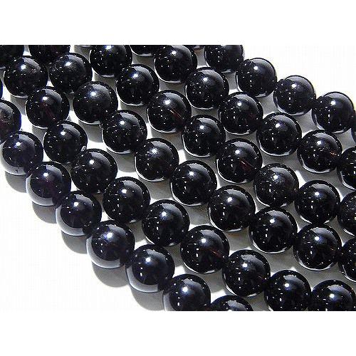 モリオン(黒水晶)ビーズ 【6mm/20cm(半連)/AA】魔除け 厄払い お守り パワーストーン