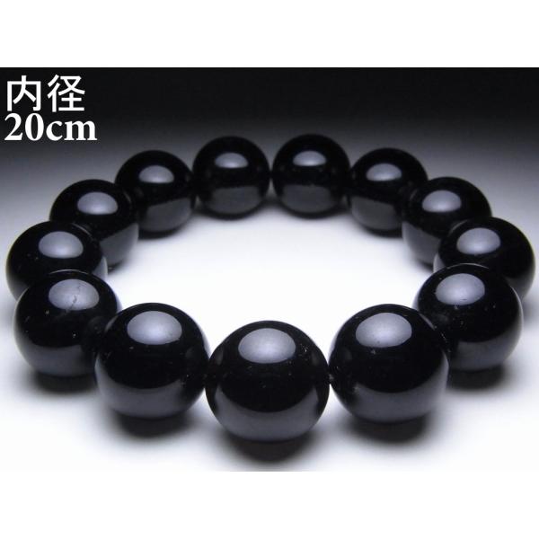 モリオン（黒水晶）ブレスレット【16mm/20cm/AAA】魔除け お守り パワーストーン