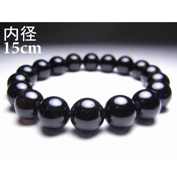 モリオン（黒水晶）ブレスレット【10mm/15cm/AA】魔除け お守り パワーストーン