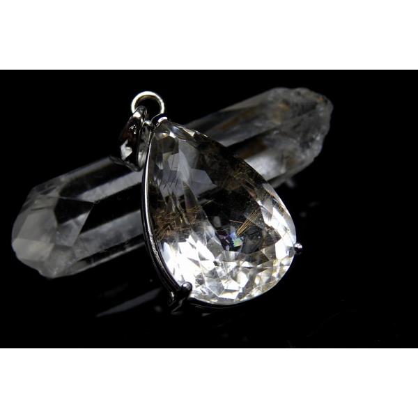 ルチルクォーツ ペンダント ネックレス ヒマラヤ 金針水晶 天然石 パワーストーン