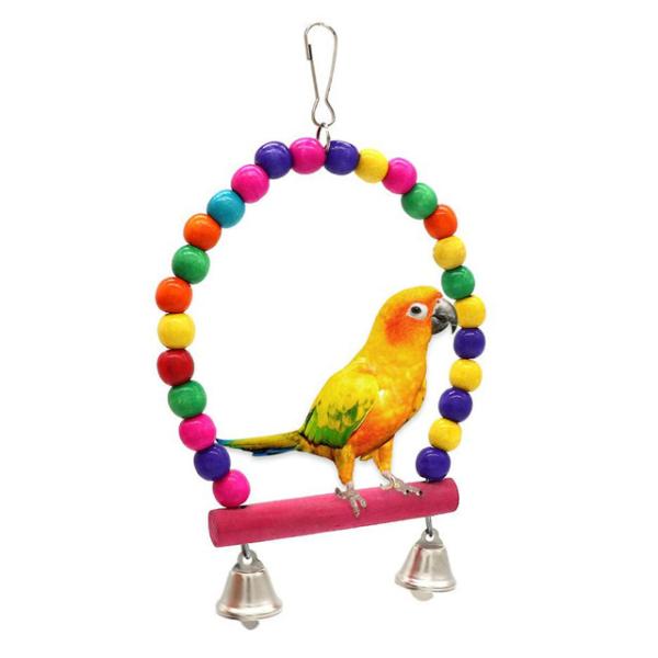 鳥の形をしたおもちゃの吊り下げ式の木の鳥,ウサギ,インコ,ケージ,鳥の巣の形をしたハンギングスイング...