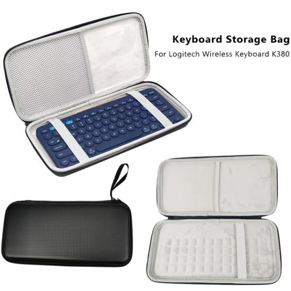 Logitech K380/Apple Magic用ポータブルケース,超薄型キーボード保護バッグ,ロ...