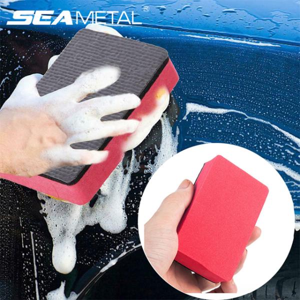 SEAMETAL 洗車泥マジッククレイスポンジバーブロックパッドクリーニング消しゴムワックスポリッシ...