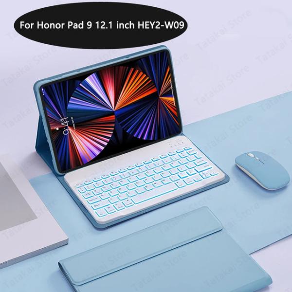 Honorパッド、スタンドカバー、ロシアとarabic用のバックライト付きキーボード付きケース、HE...
