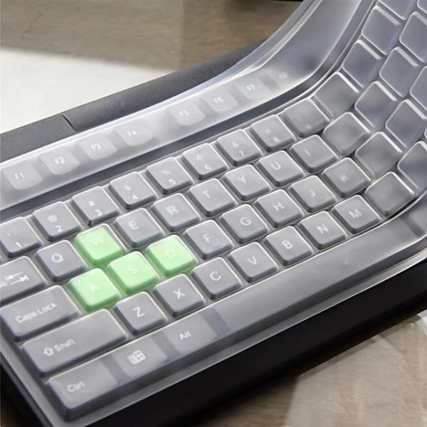 ユニバーサルキーボードシリコンプロテクターフィルムスキンカバーデスクトップ PC 透明シリカゲルバン...