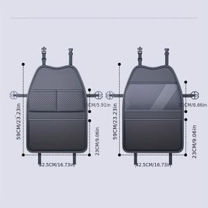 新しい車のシートバックキックプロテクター PU...の詳細画像5