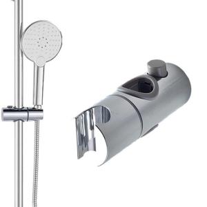 スライドバー用シャワーヘッドホルダー 調整可能なハンドシャワーホルダーバー 調整可能なシャワーホルダーブラケットセット 強力な交換用