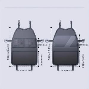 PUレザー製カーシートキックプルーフパッド、ポ...の詳細画像5