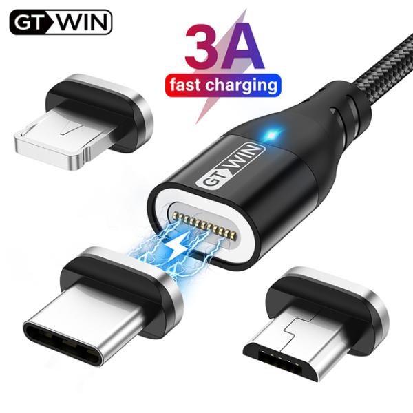 GTWIN 3A Fast Charging Magnetic Charger USB Cable ...