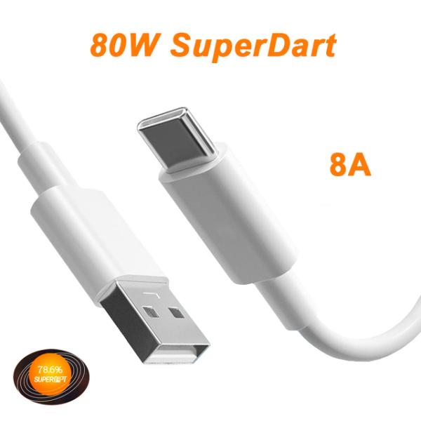 80W USB-C SuperDart Cable 8A SUPERVOOC 2.0 Fast Ch...