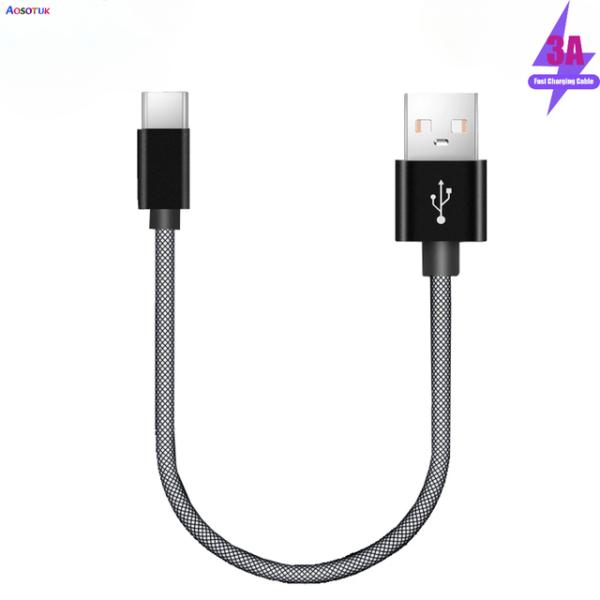 Type C Micro USB Cable 20cm 3A Short Fast Charging...