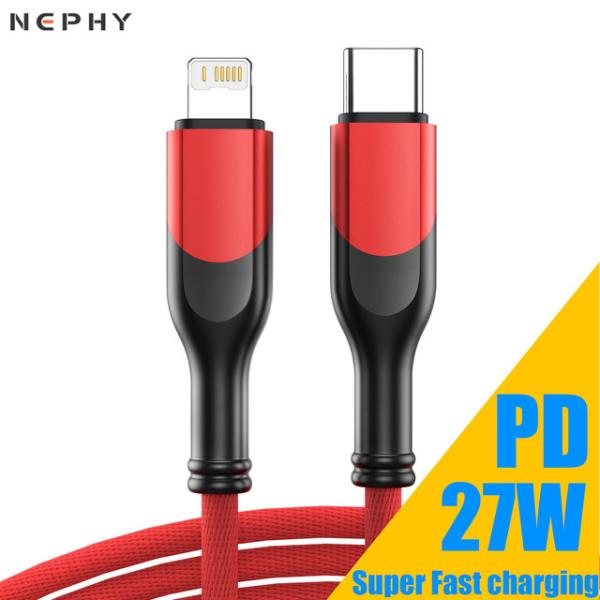 PD 27W 3A USB Type C Cable For iPhone 14 13 12 11 ...
