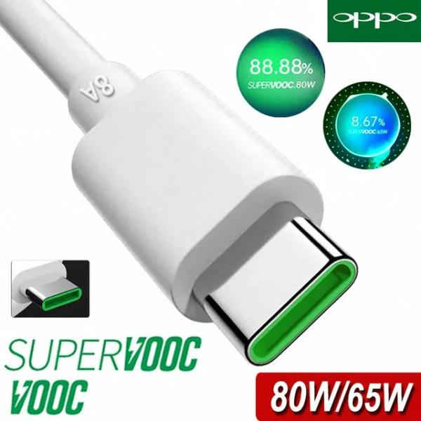 Original OPPO Usb C Cable Super vooc 80W 65W Fast ...