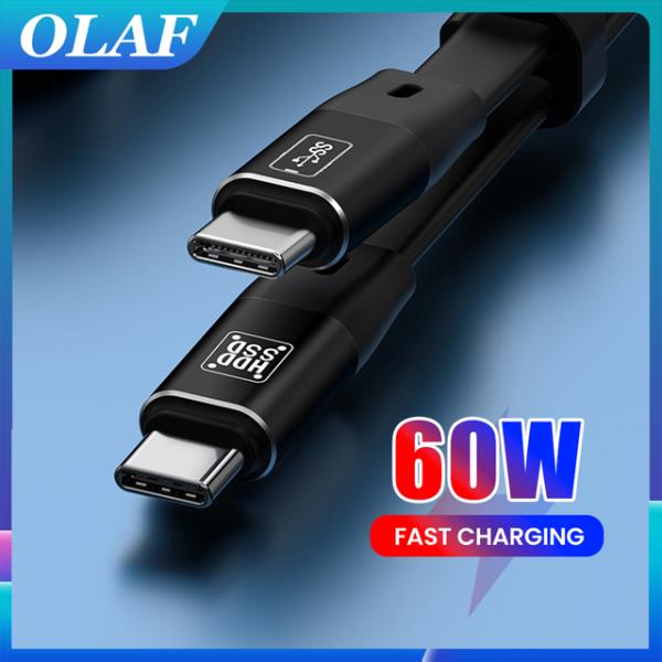 20cm Cable USB C to Type C PD60w Fast Charging Dat...