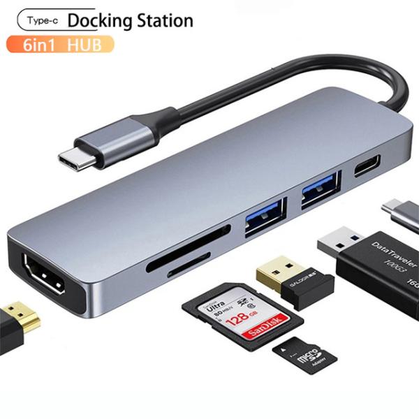 The 6-In-1 Type C Docking Station Suitable For Bot...