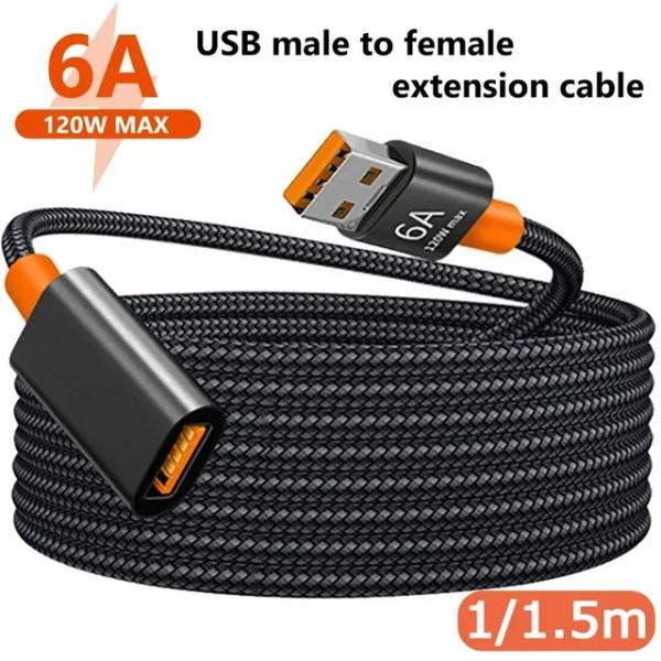 1.5m 1m 6A USB 3.0 Extension Cable Female To Male ...