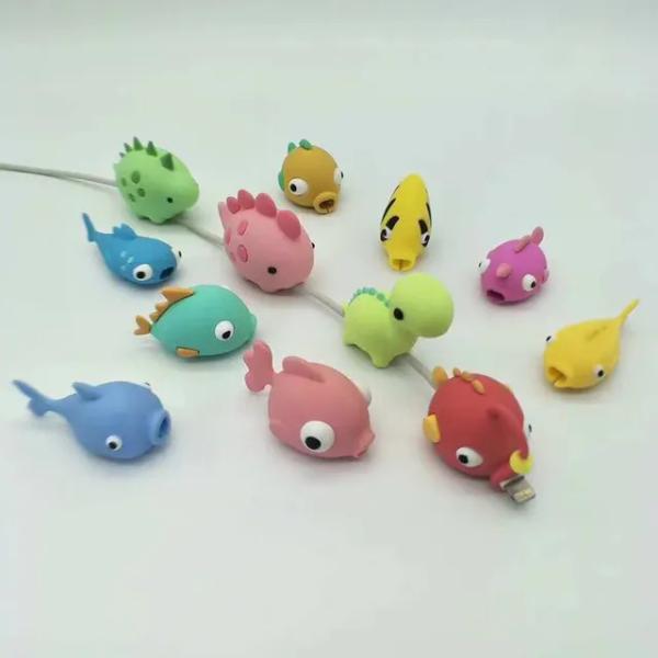 1Pcs Cute Fish Data Cable Protector Cover Cord Wir...