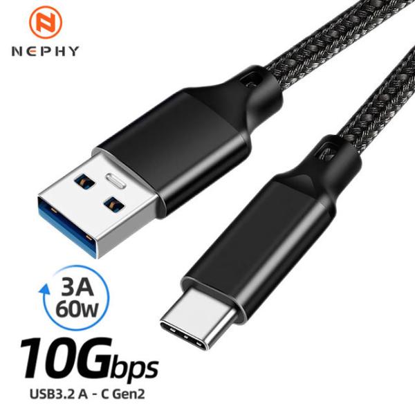 USB3.2 Gen2 10Gbps USBA to Type C Cable 3A 60W QC3...