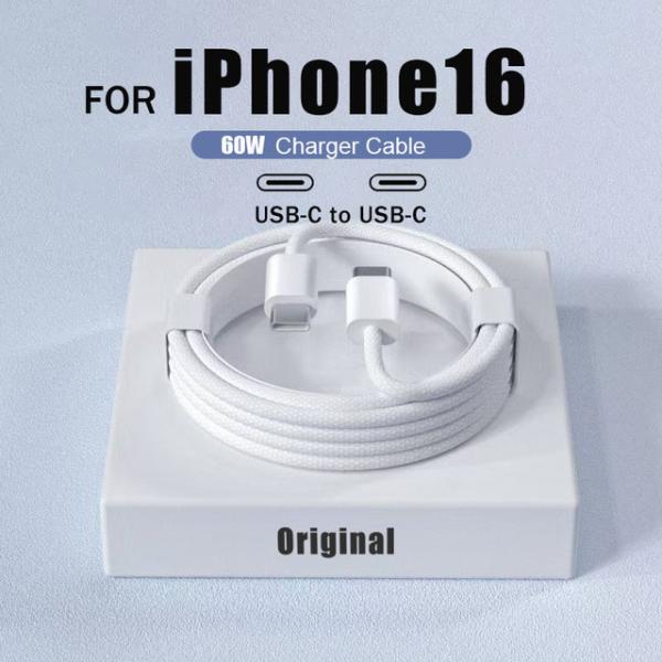 New Original 60W USB-C Fast Charge For iPhone 16 1...