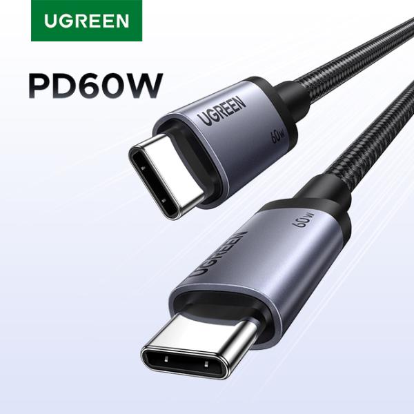 UGREEN PD60W Cable USB-C to USB-C High-Speed Data ...