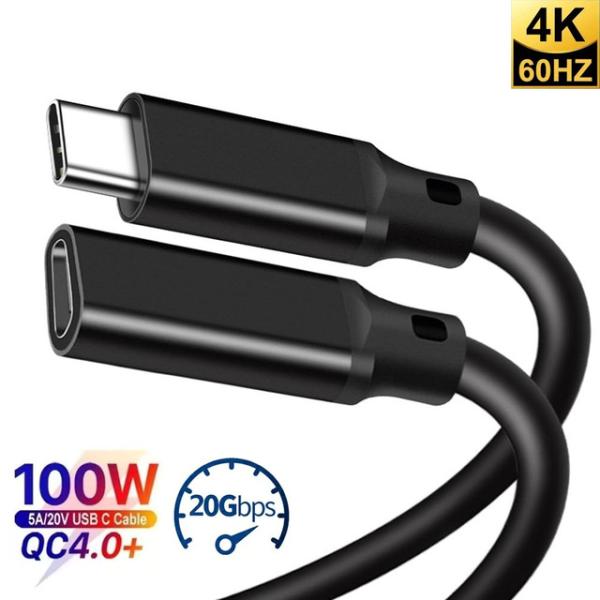 Hannord USB3.2 Extension Cable Type C Extender Cor...