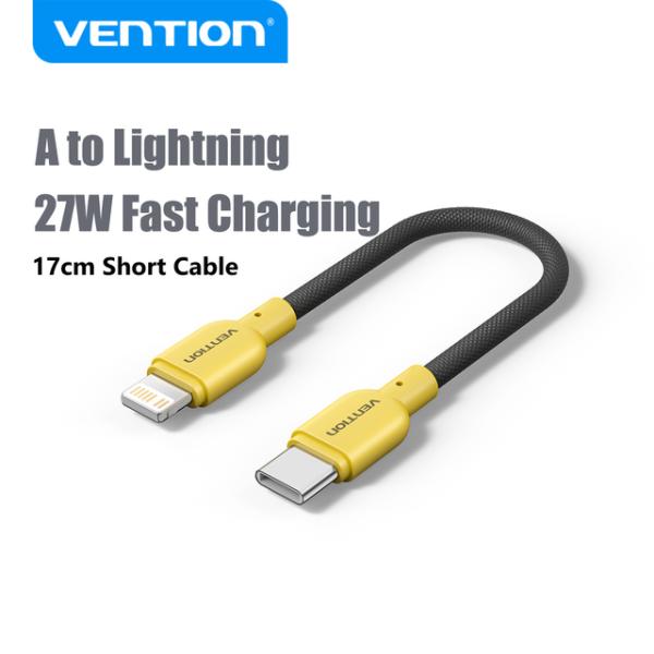 Vention Short USB C Cable 27W Fast Charger Cable f...
