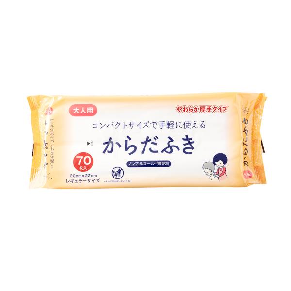 体拭きシート 介護 アメジスト 大人用からだふき 70枚入