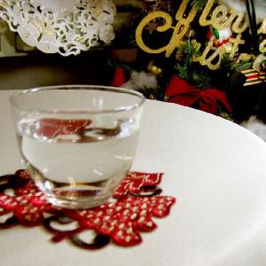 クリスマスコースター　ツリー刺繍｜ami-brugge