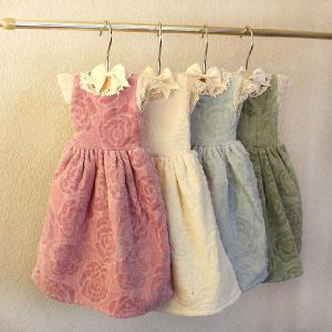 ドレスタオル　約36x30cm　バラのタオル｜ami-brugge