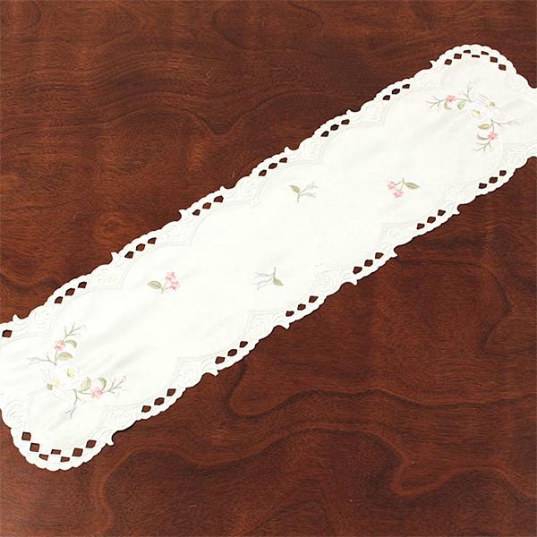 コード刺繍 テーブルセンター 約20×80cm [Epanouir]