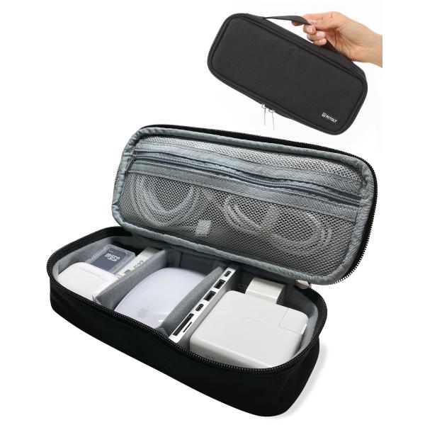 ガジェットポーチ ガジェットケース 薄型 小型 ポーチ 小さめ 小物入れ トラベルポーチ 旅行用 メ...