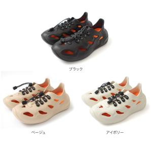 メンズ サンダル 穴あき スニーカー スポサン...の詳細画像1