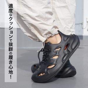 メンズ サンダル 穴あき スニーカー スポサン...の詳細画像3
