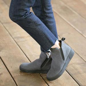 ※訳あり品※厚底ハイカット スリッポン シューズ スニーカー