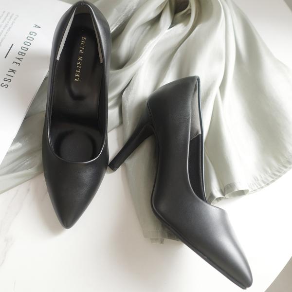 パンプス 黒 ポインテッドトゥ9.5cmヒール ハイヒール 美脚 レディース 秋冬春夏 痛くない 歩...