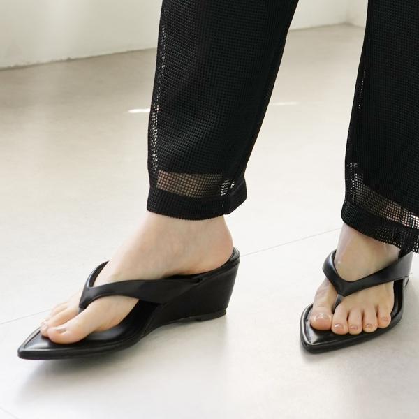 サンダル レディース ポインテッドトゥ トングサンダル 履きやすい 歩きやすい amiamiアミアミ...