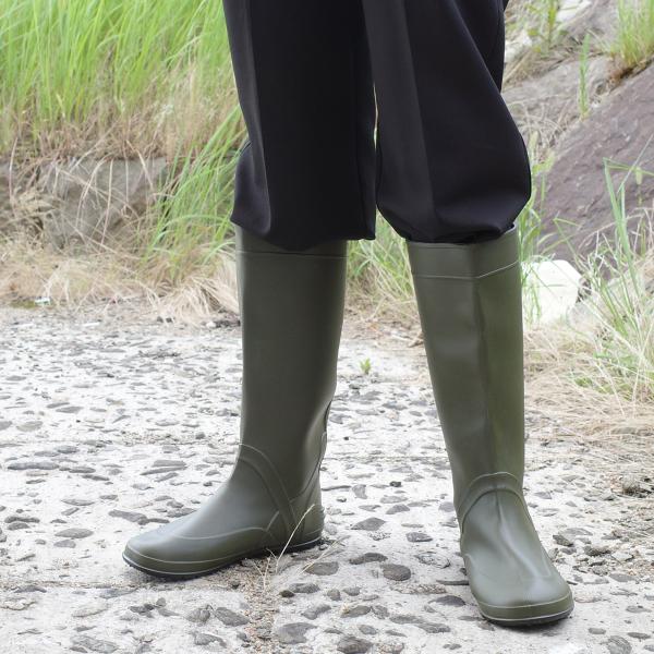 たためるレインシューズ 防水ブーツ レディース 長靴 軽量 コンパクト収納 園芸 ガーデニング No...