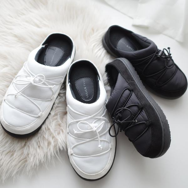 モックシューズ スリッポン 防寒 レースアップ レディース 秋冬 履きやすい アウトドア疲れない 撥...