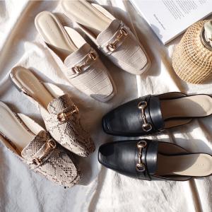 ビット付き ローファー ミュール レディース ローヒール