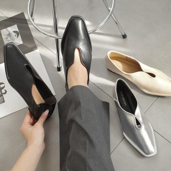 2WAYスリットパンプス レディース 2WAY パンプス フラットシューズ 歩きやすい amiami...