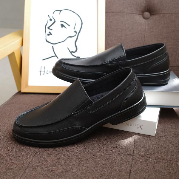 牛革 カジュアルシューズ メンズ ビジネスシューズ 幅広 痛くない 履きやすい天然皮革 牛革 ポイン...