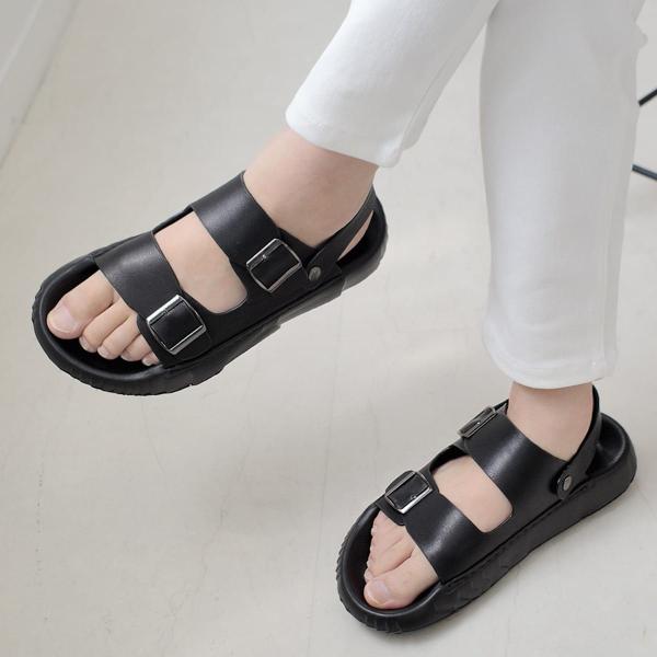 本革 2WAY スポーツ サンダル メンズ 春夏 歩きやすい 履きやすい ポインターアミアミamia...