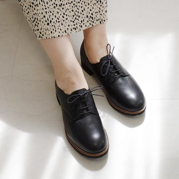 レースアップシューズ ローファー レディース3.5センチヒール 痛くない 柔らか ポインター　ami...