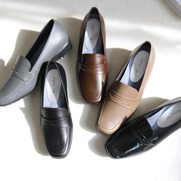 軽量 快適ローファー 日本製 本革 レディース 歩きやすい 痛くない ポインターamiamiアミアミ