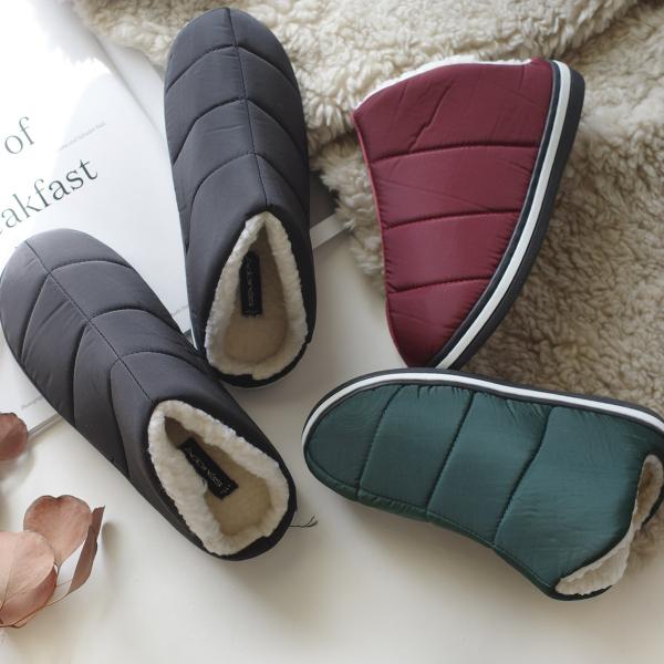 スリッパ ルームシューズ スリッポン サボ 秋冬 あったか 履きやすい 室内 オフィス 防寒 高反発...