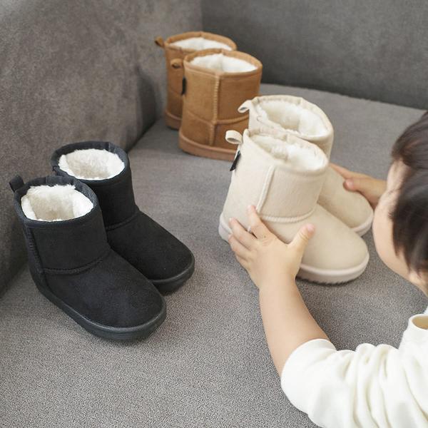 ブーツ キッズムートンブーツ  2センチ撥水 キッズ ジュニア ベビー ファー 秋冬 滑らない あっ...