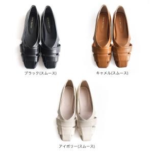 パンプス スクエアトゥ レディース 0.7セン...の詳細画像1